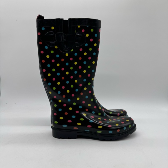 Capelli New York Polka Dot Rain Boots – Women’s US 8 / EU 39 - Picture 2 of 6